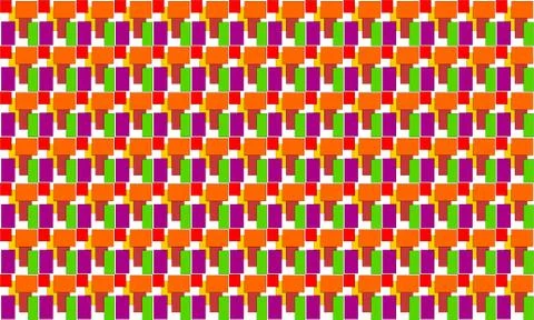 Seamless abstract orange highlighted block marble pattern, wall texture Stock Illustration