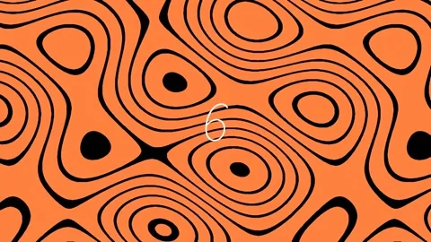 Seamless Abstract Orange Wave Pattern Background Wallpaper Design Stock Footage 342116772