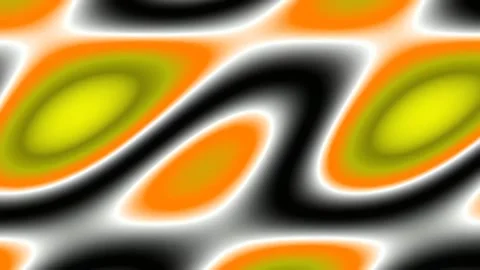 Seamless abstract organic wave pattern background, vibrant yellow orange fl.. Stock Footage 342161108