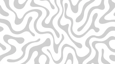 Seamless abstract organic wavy pattern on white background 스톡 일러스트