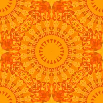 Seamless abstract oriental triangle mandala pattern background Stockillustratie