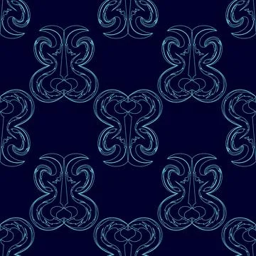 Seamless Abstract ornaments Background Pattern. Vector illustration Stock Illustration
