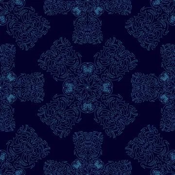 Seamless Abstract ornaments Background Pattern. Vector illustration Illustrazione stock