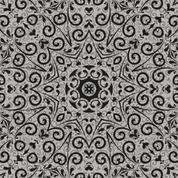 Seamless abstract outline pattern Stock Illustration