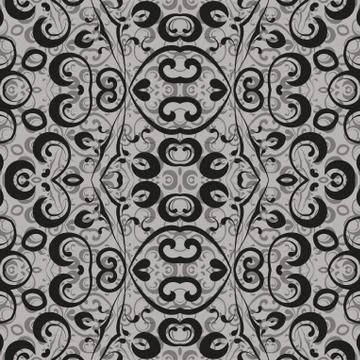 Seamless abstract outline pattern Stock Illustration