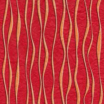 Seamless abstract paper pattern, waves Illustrazione stock