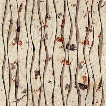 Seamless abstract paper pattern, waves Illustrazione stock