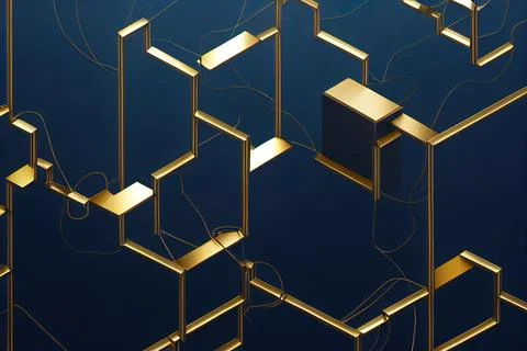 Seamless abstract parallel straight and curved lines and glowing streaks. Ele Stock Illustration