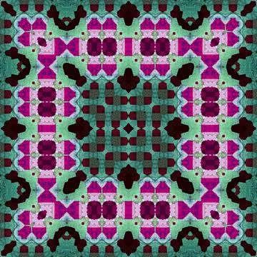 Seamless abstract pattern and texture. Symmetrical pattern of watercolors a.. Stock Photos