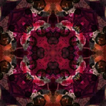 Seamless abstract pattern and texture. Symmetrical pattern of watercolors a.. Stock Photos