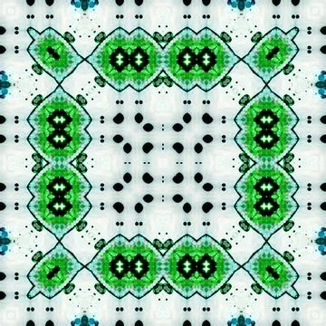 Seamless abstract pattern and texture. Symmetrical pattern of watercolors a.. Stock Photos