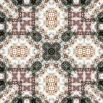 Seamless abstract pattern and texture. Symmetrical pattern of watercolors a.. Stock Photos