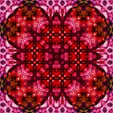 Seamless abstract pattern and texture. Symmetrical pattern of watercolors a.. Stock Photos