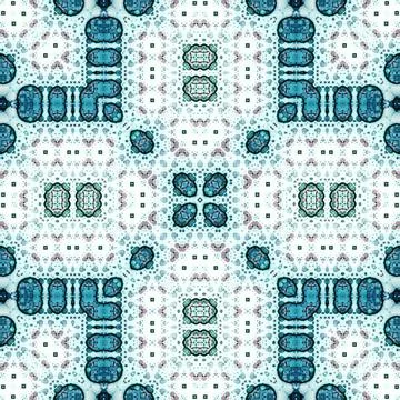 Seamless abstract pattern and texture. Symmetrical pattern of watercolors a.. Stock Photos