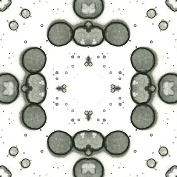 Seamless abstract pattern and texture. Symmetrical pattern of watercolors a.. Stock Photos