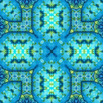 Seamless abstract pattern and texture. Symmetrical pattern of watercolors a.. Stock Photos