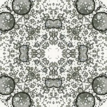 Seamless abstract pattern and texture. Symmetrical pattern of watercolors a.. Stock Photos