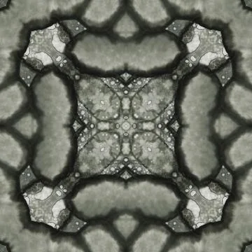 Seamless abstract pattern and texture. Symmetrical pattern of watercolors a.. Stock Photos