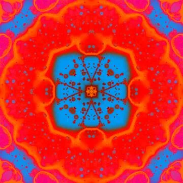 Seamless abstract pattern and texture. Symmetrical pattern of watercolors a.. Stock Photos