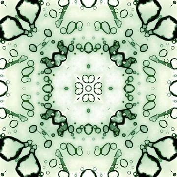 Seamless abstract pattern and texture. Symmetrical pattern of watercolors a.. Stock Photos