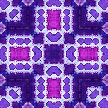 Seamless abstract pattern and texture. Symmetrical pattern of watercolors a.. Stock Photos