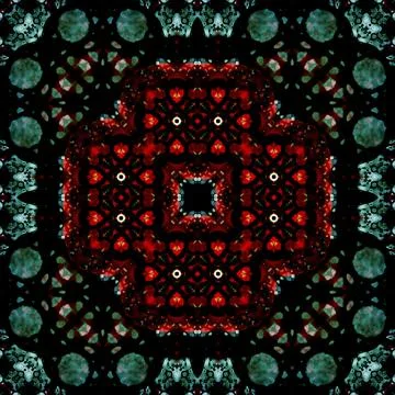 Seamless abstract pattern and texture. Symmetrical pattern of watercolors a.. Stock Photos