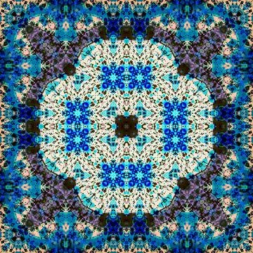 Seamless abstract pattern and texture. Symmetrical pattern of watercolors a.. Stock Photos