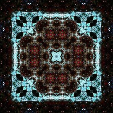 Seamless abstract pattern and texture. Symmetrical pattern of watercolors a.. Stock Photos