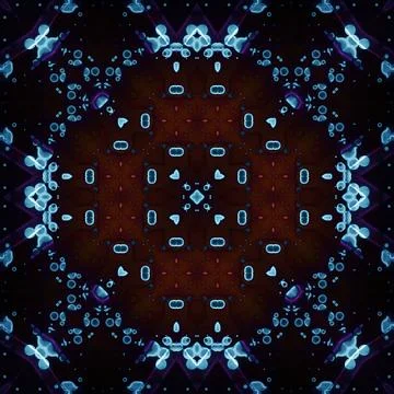 Seamless abstract pattern and texture. Symmetrical pattern of watercolors a.. Stock Photos