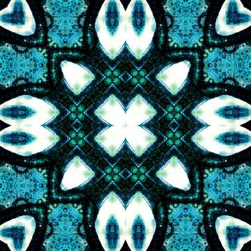 Seamless abstract pattern and texture. Symmetrical pattern of watercolors a.. Stock Photos