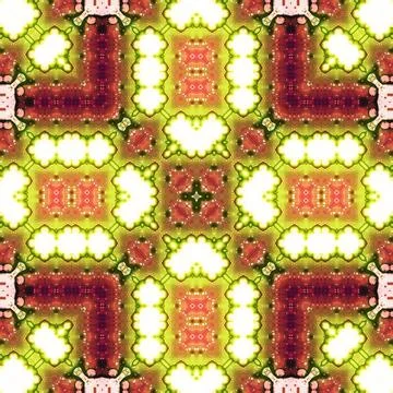 Seamless abstract pattern and texture. Symmetrical pattern of watercolors a.. Stock Photos