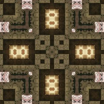 Seamless abstract pattern and texture. Symmetrical pattern of watercolors a.. Stock Photos