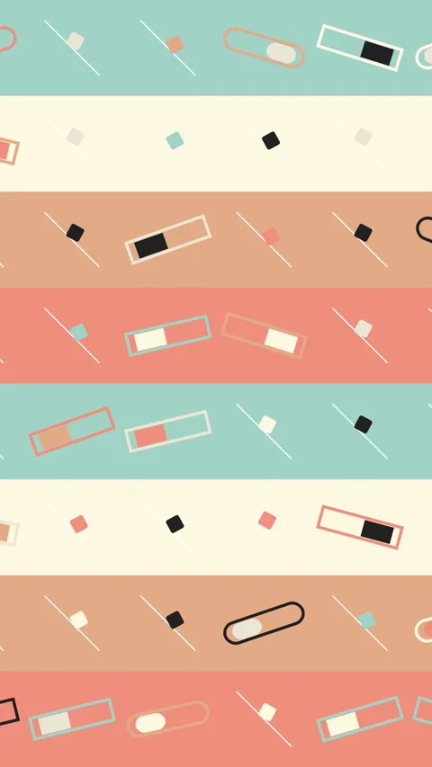 Seamless Abstract Pattern Animation With Geometric Motion Elements Stock Footage 331922854