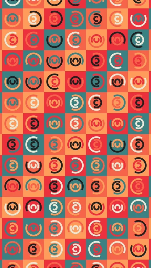 Seamless Abstract Pattern Animation With Geometric Motion Elements Video stock 332342254