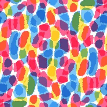 Seamless abstract pattern art. Texture with Hand Painted Crossing Brush Strokes Stock Illustration