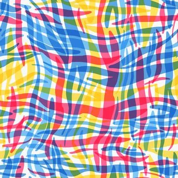 Seamless abstract pattern art. Texture with Hand Painted Crossing Brush Strokes Stock Illustration