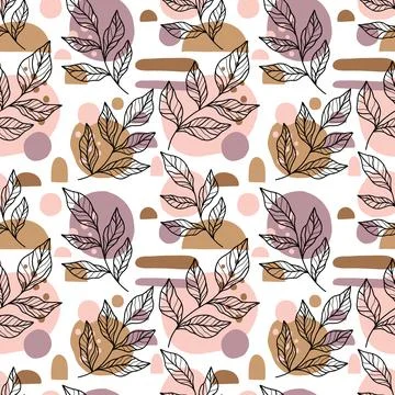 Seamless abstract pattern background. Decorative design freehand creative paint Stock Illustration