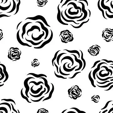 Seamless abstract pattern background. Decorative design freehand creative paint Stock Illustration