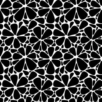 Seamless abstract pattern background. Decorative design freehand creative paint Stock Illustration