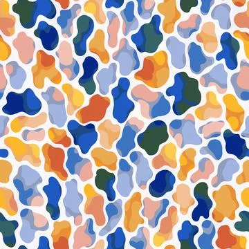 Seamless abstract pattern background. Decorative design freehand creative paint Illustrazione stock