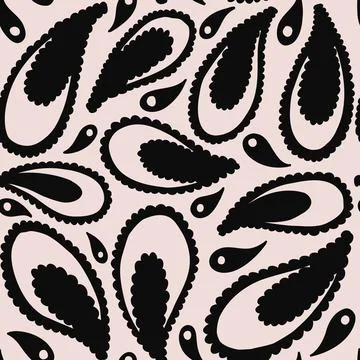 Seamless abstract pattern background. Decorative design freehand creative paint Stock Illustration