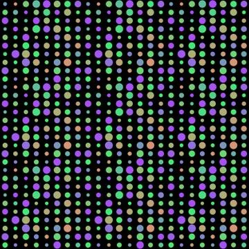 Seamless abstract pattern background with a variety of colored circles. Illustrazione stock