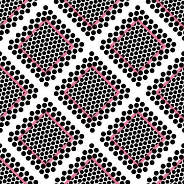 Seamless abstract pattern background with a variety of colored circles. Illustrazione stock