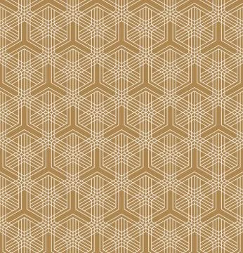 Seamless abstract pattern based on Japanese ornament Kumiko Stock Illustration