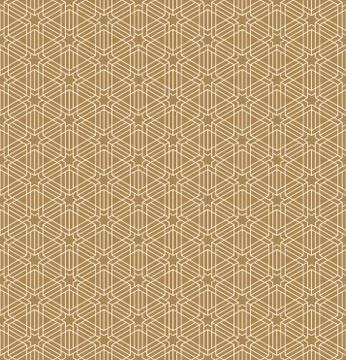 Seamless abstract pattern based on Japanese ornament Kumiko Stock Illustration