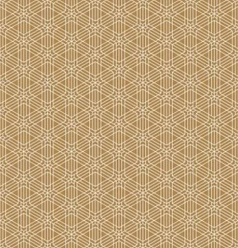 Seamless abstract pattern based on Japanese ornament Kumiko Stock Illustration