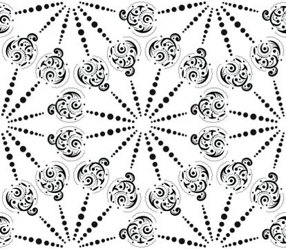 Seamless abstract pattern in black and white. Stock-Illustration