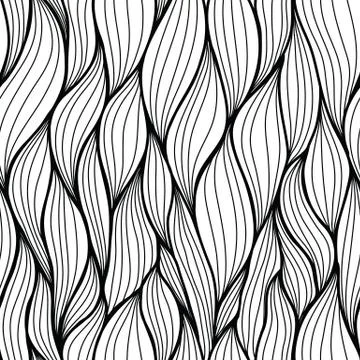 Seamless abstract pattern. Black &amp; white Stock Illustration