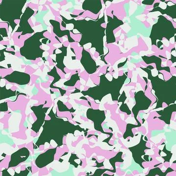 Seamless abstract pattern in camouflage style Stock Illustration