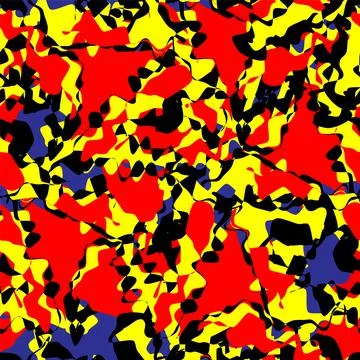 Seamless abstract pattern in camouflage style Stock Illustration